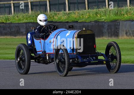 Tom Wood, Peugeot Indianapolis, SF Edge Trophy, für edwardianische Autos und Aero-Motoren-Specials im Geiste der frühen Brooklands-Rennen vor 1923 Stockfoto