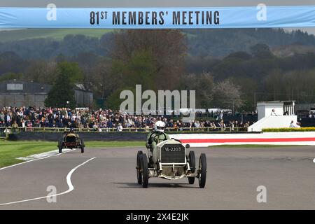 Ben Collings, Mercedes 120 PS, SF Edge Trophy, für Edwardian-Autos und Aero-Motoren-Specials im Geiste der frühen Brooklands-Rennen vor 1923, Stockfoto