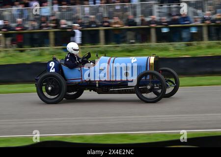 Tom Wood, Peugeot Indianapolis, SF Edge Trophy, für edwardianische Autos und Aero-Motoren-Specials im Geiste der frühen Brooklands-Rennen vor 1923 Stockfoto