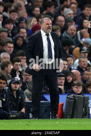 London, Großbritannien. Mai 2024. Ange Postecoglou-Trainer von Tottenham sieht beim Spiel der Premier League in Stamford Bridge, London. Der Bildnachweis sollte lauten: David Klein/Sportimage Credit: Sportimage Ltd/Alamy Live News Stockfoto