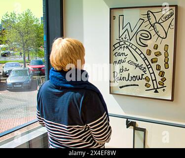 Greenock, Glasgow, Schottland, Großbritannien. 2. Mai 2024 das Wyllieum, der Künstler george wylie hat ein neues Museum ist seinen Werken gewidmet. Credit Gerard Ferry /Alamy Live News Stockfoto