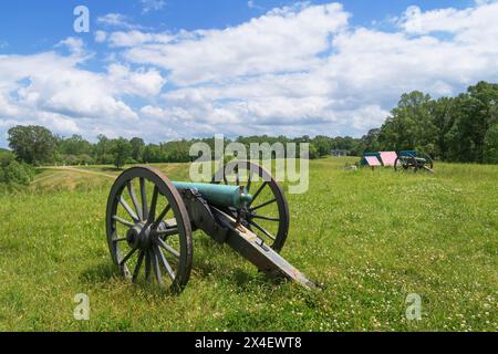 Bürgerkriegskanone, Vicksburg National Military Park, Mississippi Stockfoto
