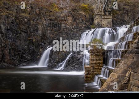 USA, New York, Croton. Croton Ridge Park, Croton River Dam Stockfoto