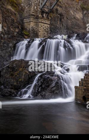 USA, New York, Croton. Croton Ridge Park, Croton River Dam Stockfoto