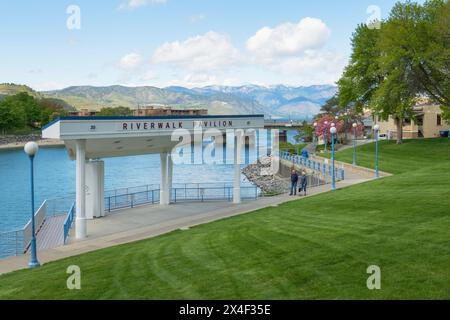 Chelan Riverwalk Park, Washington State Stockfoto