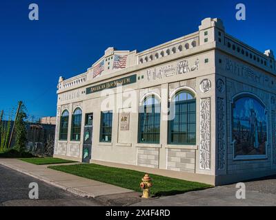 Das American Hop Museum ist ein historisches Gebäude im Yakima Valley in der City of Toppenish im Bundesstaat Central Washington. (Nur Für Redaktionelle Zwecke) Stockfoto