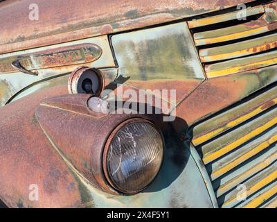 Nahaufnahme alter Lkw im Palouse. Stockfoto