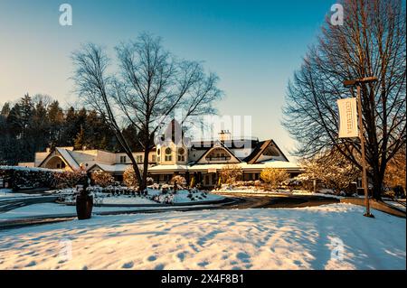 USA, Washington State, Woodinville. Winter auf der Columbia Winery. (Nur Für Redaktionelle Zwecke) Stockfoto