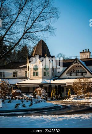 USA, Washington State, Woodinville. Winter im Columbia Winery und Verkostungsraum. (Nur Für Redaktionelle Zwecke) Stockfoto