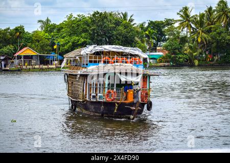 Kerala (Indien) Alappuzha Boat House Stockfoto