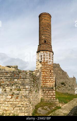 Ruinen der Roten Moschee in Berat Castle, Berat, Albanien, Europa Stockfoto