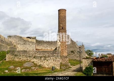 Ruinen der Roten Moschee in Berat Castle, Berat, Albanien, Europa Stockfoto