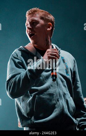 Professor Green, V2012, Hylands Park, Chelmsford, Essex, Großbritannien - 18. August 2012 Stockfoto