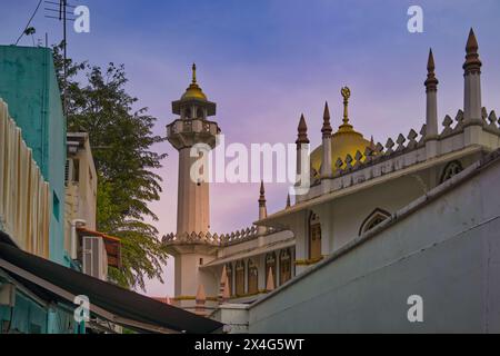 Die Sultanmoschee oder Masjid Sultan in Kampong Glam, dem muslimischen Viertel von Singapur Stockfoto