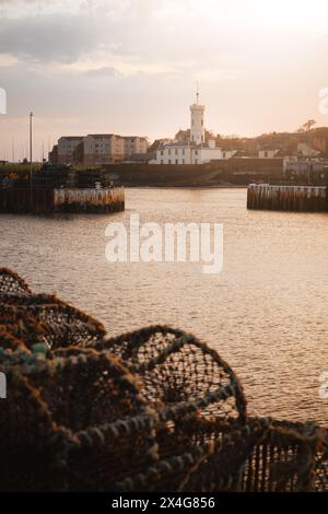 Signal Tower Museum, Arbroath Harbour, Angus, Schottland Stockfoto