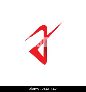 Letter A Logo einfach, geeignet für Anfangslogo. Ein Symbolvektor Stock Vektor