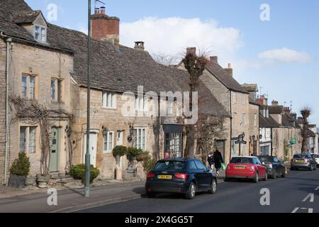 Blick auf Stow on the Wold in Gloucestershire im Vereinigten Königreich Stockfoto
