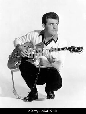 DUANE EDDY (1938–2024) US-amerikanischer Gitarrist um 1957 Stockfoto