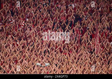 FC BAYERN MÜNCHEN - REAL MADRID 2-2 der Fußball UEFA Champions League in der Saison 2023/2024 in München, 30. April 2024. Halbfinale, FCB, München Fotograf: ddp-Bilder / Sternbilder Stockfoto