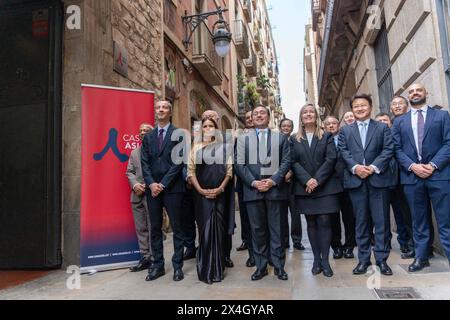 Das spanische Außenministerium versammelt die Botschafter der asiatischen Länder in Spanien im Gebäude „Casa Asia“ in Barcelona, um die Beziehungen zu den asiatischen Ländern zu stärken und die Bedeutung von Handel und Industrie zu betonen. El ministerio de exteriores espa-ol reœne a los embajadores de PA'ses asi‡ticos en Espa-a en el edificio de 'Casa Asia' en Barcelona con el fin de reforzar lazos con los PA'ses asi‡ticos, destacando la importancia del comercio y la industria. Auf dem Bild: jose manuel albares News Politics -Barcelona, Spanien Freitag, 3. Mai 2024 (Foto: Eric Renom/LaPresse) Stockfoto