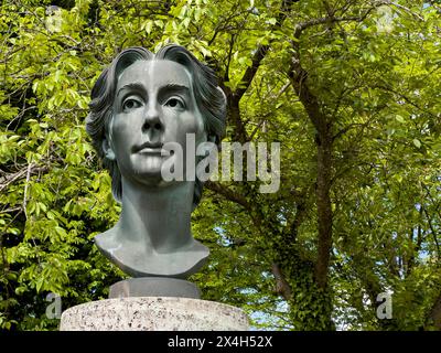 Cosima-Wagner-Statue in Bayreuth, Bayern Deutschland Stockfoto