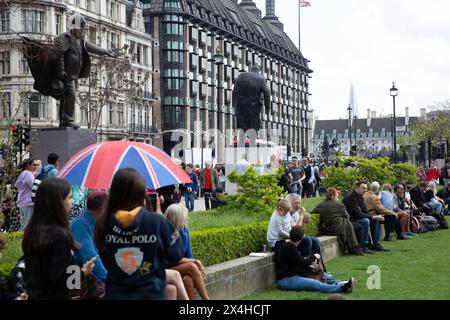 Parliament Square, London. Stockfoto