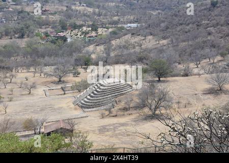 Die Ruinen von Olmec in Chatcatzingo, Morelos. Stockfoto