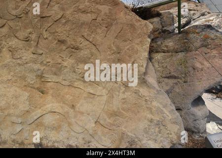 Die Ruinen von Olmec in Chatcatzingo, Morelos. Stockfoto