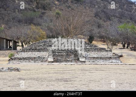 Die Ruinen von Olmec in Chatcatzingo, Morelos. Stockfoto