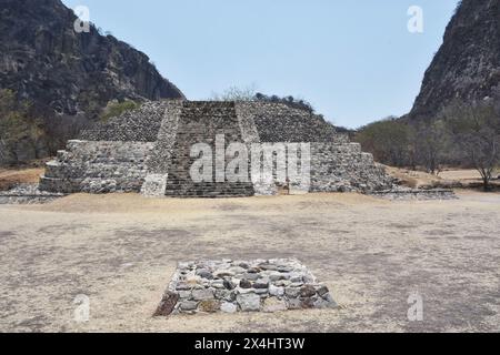 Die Ruinen von Olmec in Chatcatzingo, Morelos. Stockfoto