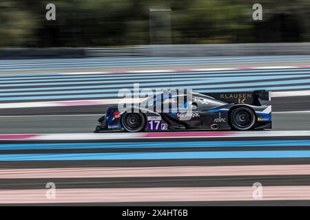 17 CRISTOVAO Miguel (PRT), OLTRAMARE Cédric (SWI), ESPIRITO SANTO Manuel (PRT), Cool Racing, Ligier JS P320 - Nissan, Aktion während der 2. Runde der europäischen Le Mans Serie 2024 auf dem Circuit Paul Ricard vom 3. Bis 5. Mai 2024 in Le Castellet, Frankreich - Foto Marc de Mattia / DPPI Stockfoto