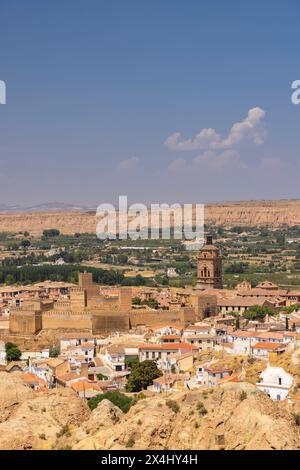 Guadix Höhlen Häuser (Cuevas de Guadix), Guadix, Provinz Granada, Andalusien, Spanien Stockfoto