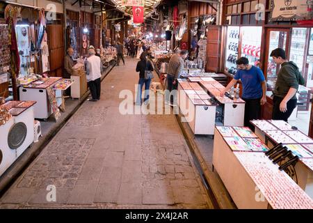 Marktstände im Gaziantep Basar, Türkei Stockfoto