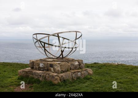 Radar Memorial Skulptur in St. Aldhelm's Head an der Jurassic Coast in Dorset, England. Stockfoto