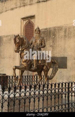 Statue von Maharaja Ranjit Singh Stockfoto