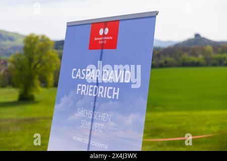 Der neue Caspar David Friedrich Trail wurde in der Sächsischen Schweiz eröffnet Stockfoto