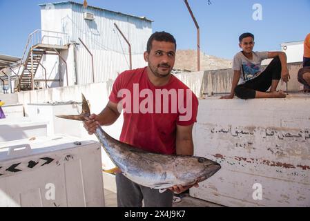 Szenen vom Fischmarkt, Mutrah Souq, Muscat, Oman Stockfoto