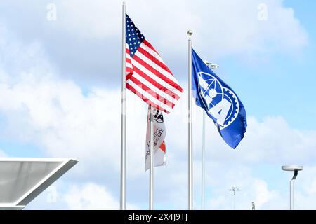 Fernando Alonso aus Spanien fuhr den (14) Aston Martin AMR23 Mercedes während des F1 Grand Prix von Miami am Miami International Autodrome am 4. Mai 2024 in Miami, Florida. (Foto: JC Ruiz/SIPA USA) Credit: SIPA USA/Alamy Live News Stockfoto