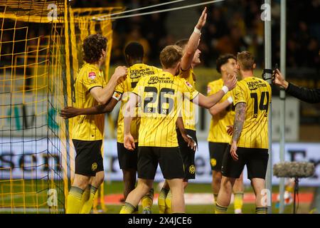 KERKRADE, NIEDERLANDE - MEI 3 : Vaclav Sejk feiert das Tor während des Spiels Roda JC Kerkrade zwischen SC Cambuur im Parkstad Limburg Stadion am 3. Mei 2024 in Kerkrade, Niederlande. (Foto von Orange Pictures) Credit: Orange Pics BV/Alamy Live News Stockfoto