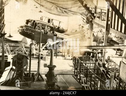 Flugzeuggeschichte, Flugzeugbau Geschichte Stockfoto