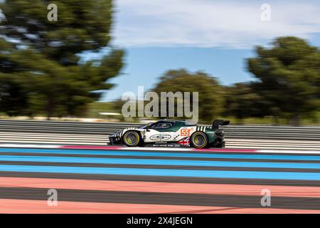 Le Castellet, Frankreich, 3. Mai 2024, #55 Spirit of Race (Che) Ferrari 296 LMGT3 - Duncan Cameron (GbR) David Perel (ZAF) Matthew Griffin (IRL) während der 4 Stunden von Le Castellet, dem zweiten Rennen der European Le Mans Series 2024 (ELMS) auf dem Circuit Paul Ricard vom 02. Bis 05. Mai, 2024 in Le Castellet, Frankreich - Foto Laurent Cartalade/MPS Agency Credit MPS Agency/Alamy Live News Stockfoto