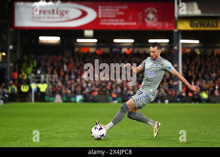 Kenilworth Road, Luton, Bedfordshire, Großbritannien. Mai 2024. Premier League Football, Luton Town gegen Everton; Jack Harrison von Everton Credit: Action Plus Sports/Alamy Live News Stockfoto