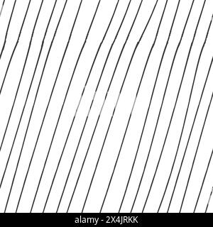 Schraffur diagonaler Mustersatz. Verschiedene nahtlose Texturen in handgezeichnetem Bleistiftstil. Stock Vektor