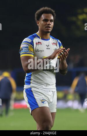 Leeds, Großbritannien. Mai 2024. AMT Headingley Rugby Stadium, Leeds, West Yorkshire, 3. Mai 2024. Betfred Super League Leeds Rhinos gegen London Broncos Leon Ruan von Leeds Rhinos Credit: Touchlinepics/Alamy Live News Stockfoto