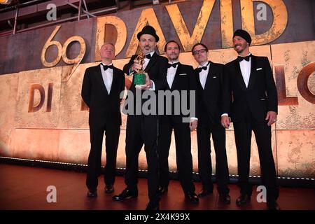 Rom, Italien. Mai 2024. Rom: Cinecittà. 69 David di Donatello Zeremonie - auf dem Foto: Subsonica Credit: Independent Photo Agency/Alamy Live News Stockfoto