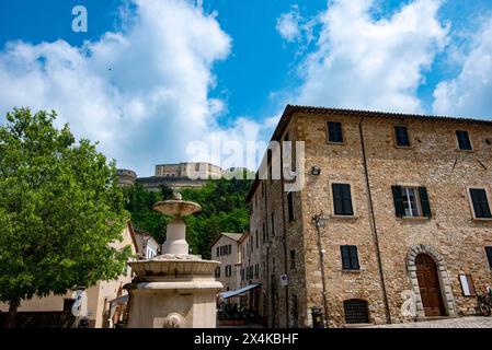 Altstadt von San Leo - Italien Stockfoto