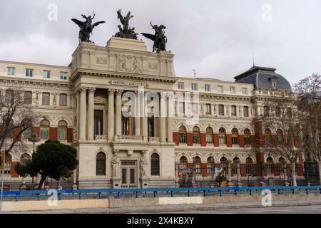 Palacio de Fomento, Gebäude des Landwirtschaftsministeriums in Madrid, Spanien Stockfoto