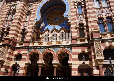 Jerusalem-Synagoge in Prag, Tschechische Republik. Stockfoto