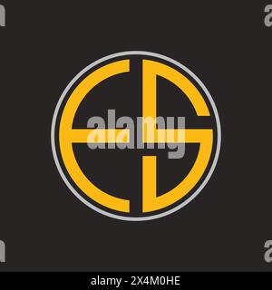 Es-Letter-Logo, Symbol-Technologie-Vektor-Design Stock Vektor