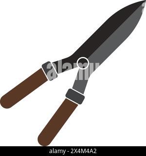 Gartenschere Icon Vektor Illustration Symbol Design Stock Vektor